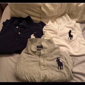 3 polo collared shirts!!